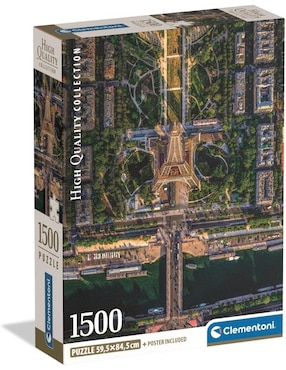 Rompecabezas Volando Sobre París (Compact Pro Ecología) Clementoni 1500 piezas