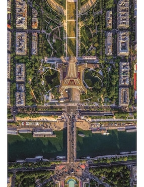 Rompecabezas Volando Sobre París (Compact Pro Ecología) Clementoni 1500 piezas