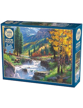 Rompecabezas Animales Bear Falls Cobble Hill 500 piezas