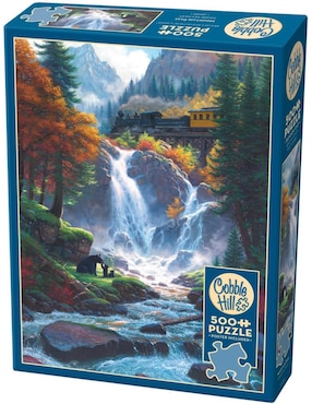 Rompecabezas Cascada Paso de Montaña Cobble Hill 500 piezas