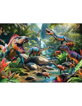 Rompecabezas Dinosaurios Prehistóricos Bestias Prehistóricas Cobble Hill 500 piezas