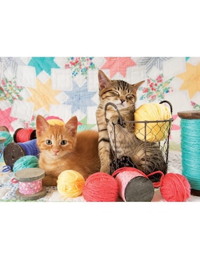 Rompecabezas Gatito Balls of Fluff Cobble Hill 1000 piezas