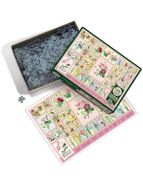 Rompecabezas Flores Redoute Cobble Hill 1000 piezas