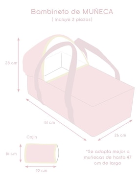 Cuna para muñeca Pipapo