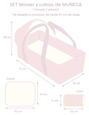Cuna para muñeca Pipapo