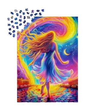 Rompecabezas Camino a mis colores Enjoy Puzzle 1000 piezas