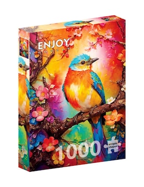 Rompecabezas Animales Pajarito de colores Enjoy Puzzle 1000 piezas