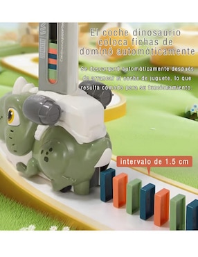 Tren dinodominó Xtellar juego didáctico para niño