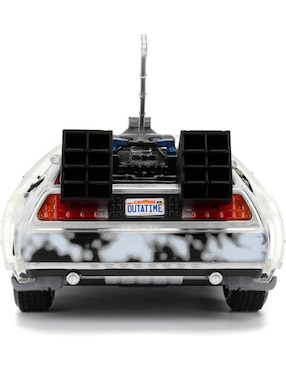 Vehículo a escala Jada Toys delorean volver al futuro i frost DeLorean Time Machine