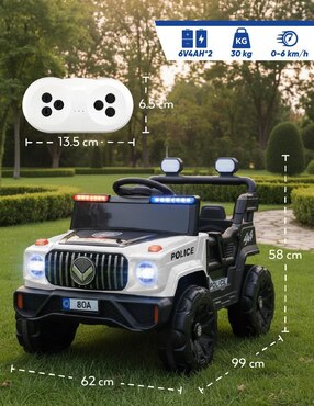 Automóvil montable con control remoto Kids House recargable