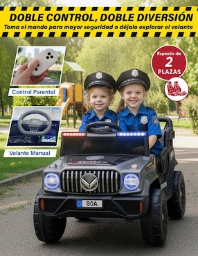 Automóvil montable con control remoto Kids House recargable
