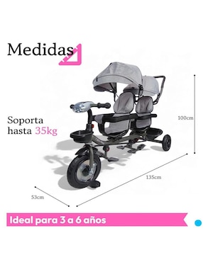 Triciclo The Baby Shop para niño
