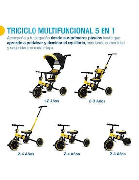 Triciclo Shimy plegable 5 en 1 para niño