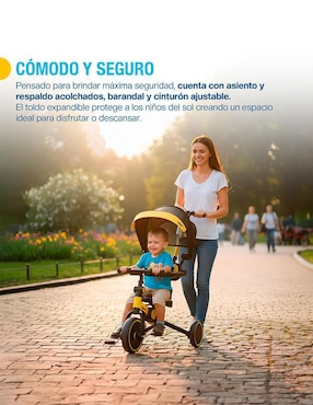 Triciclo Shimy plegable 5 en 1 para niño