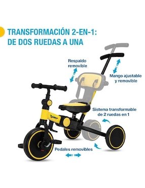 Triciclo Shimy plegable 5 en 1 para niño