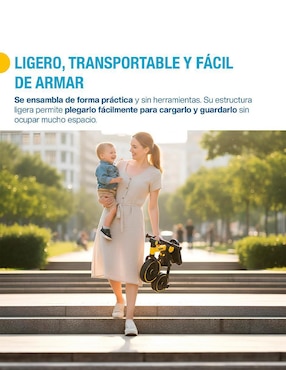 Triciclo Shimy plegable 5 en 1 para niño