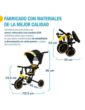 Triciclo Shimy plegable 5 en 1 para niño