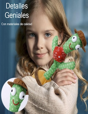 Peluche Cactus CM-TOP Cactus Baila Canta y Repite Voz de 30 cm