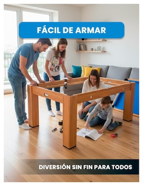 Mesa de Juegos 4 en 1 de 8FT Level Kids