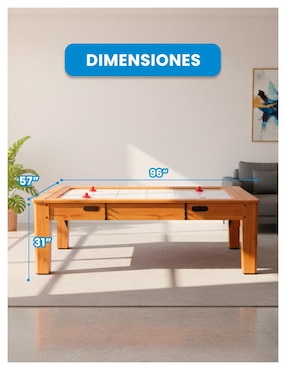 Mesa de Juegos 4 en 1 de 8FT Level Kids