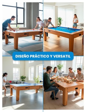 Mesa de Juegos 4 en 1 de 8FT Level Kids