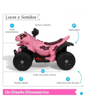 Cuatrimoto montable The Baby Shop recargable unisex