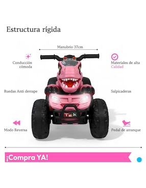 Cuatrimoto montable The Baby Shop recargable unisex