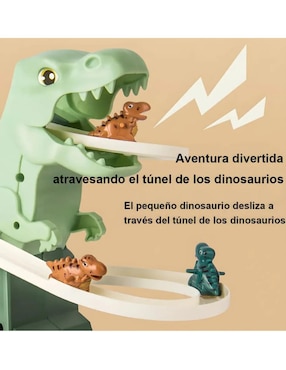 Pista armable Belug Tobogán eléctrico Dinosaurios