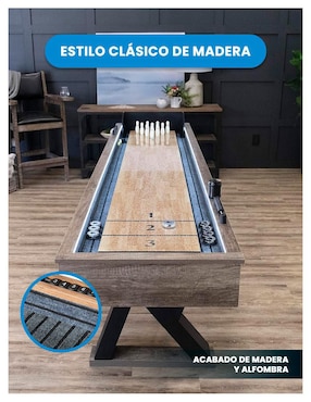 Mesa de Shuffleboard Iluminada Level Kids