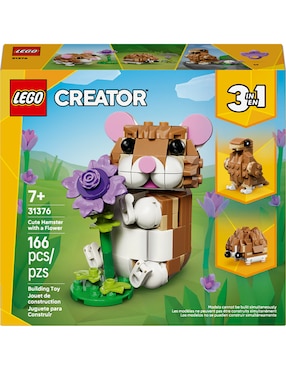 Lego Creator Lego 3 en 1 Lindo Hámster con Flor 31376 Lego Creator