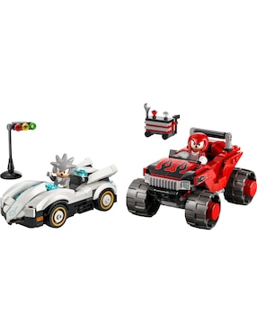 Lego Sonic Lego The Hedgehog Coche de Silver vs. Monster Truck de Knuckles 77118