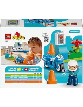 Lego Duplo Lego Moto de Policía Azul 10471
