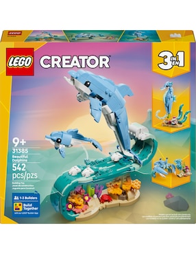 Lego Creator Lego Animales Marinos Hermosos Delfines 31385