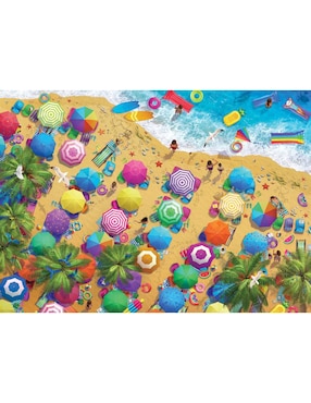 Rompecabezas mar Diversión de verano en la playa Eurographics 1000 piezas