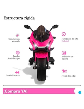Moto montable The Baby Shop de batería para infantil