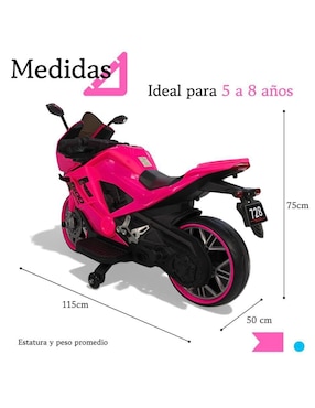 Moto montable The Baby Shop de batería para infantil