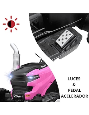Tractor montable con control remoto Joykoo recargable infantil