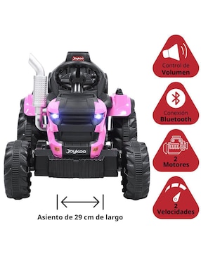 Tractor montable con control remoto Joykoo recargable infantil