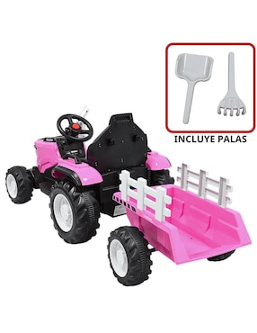 Tractor montable con control remoto Joykoo recargable infantil