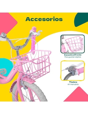 Bicicleta infantil Little Monkey rodada 16 para niña
