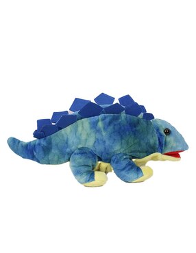 Peluche de stegosaurus dinosaurio The Puppet Company Blue Baby de 15 cm