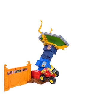 Set pista y automóviles Monster Jam smash & bash classroom crusher crash course