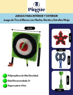 Set de juego de dardos Pingüe