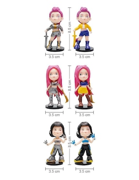 Set figuras acción Kpop Demon Hunters Mira Generica
