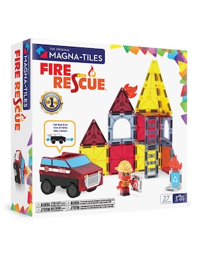 Magnatiles Magna-Tiles Fire Rescue set de 27 piezas 252027FR