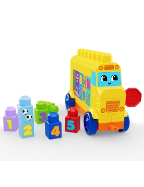 Mega Bloks Autobús arma y cuenta JKG34 Fisher -Price
