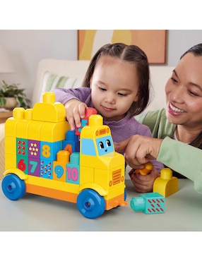 Mega Bloks Autobús arma y cuenta JKG34 Fisher -Price