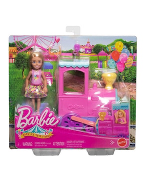 Set muñecas Barbie Chelsea Tren de Carnaval!