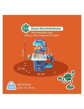 Set medico 3 en 1 Kinene juego de rol para niños