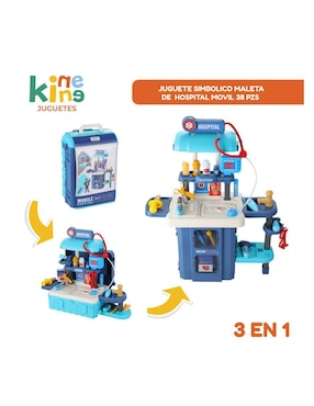 Set medico 3 en 1 Kinene juego de rol para niños